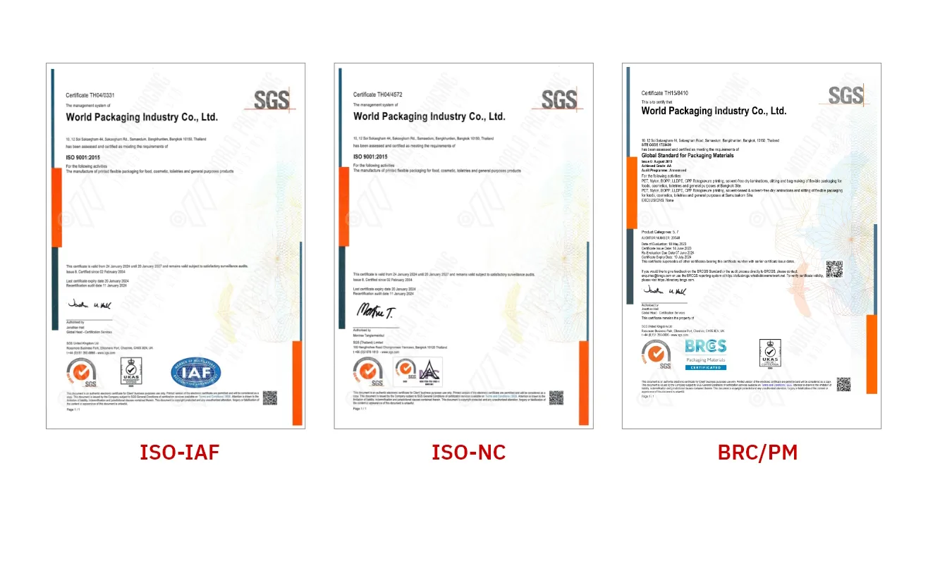 มาตรฐานและการรับรอง